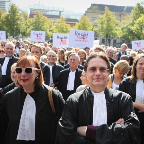 Protest 'Recht voor iedereen' Plein Den Haag septemer 2011