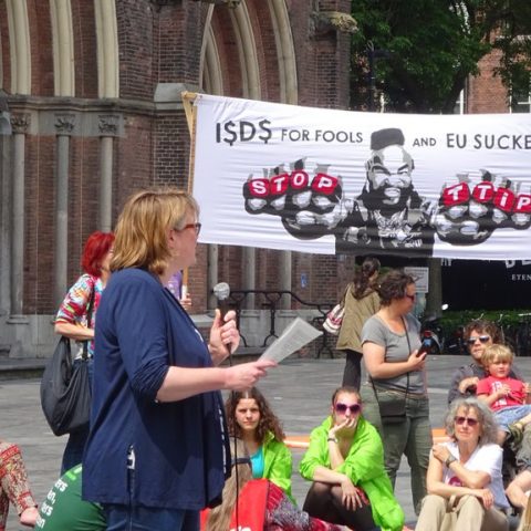 Anne-Marie Mineur spreekt over TTIP in Eindhoven